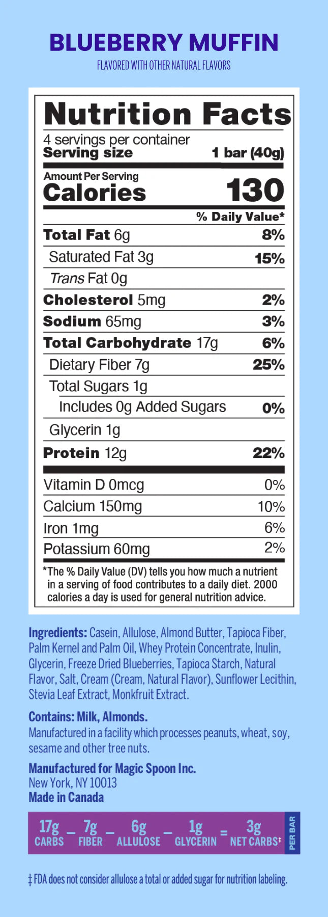 Blueberry Muffin - 16 Cereal Treats (4 Boxes)