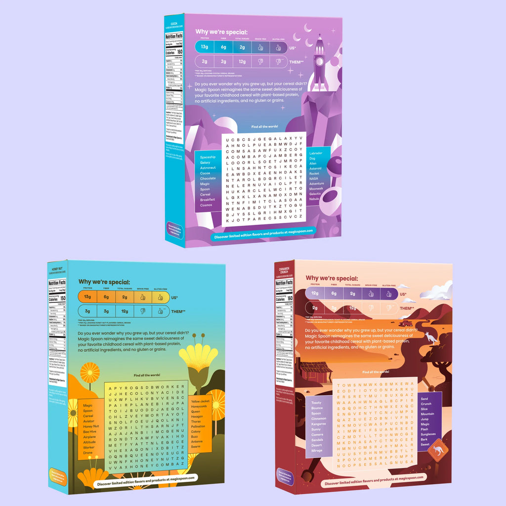Variety 6 - Protein + Fiber Cereal 1 case (6 boxes)
