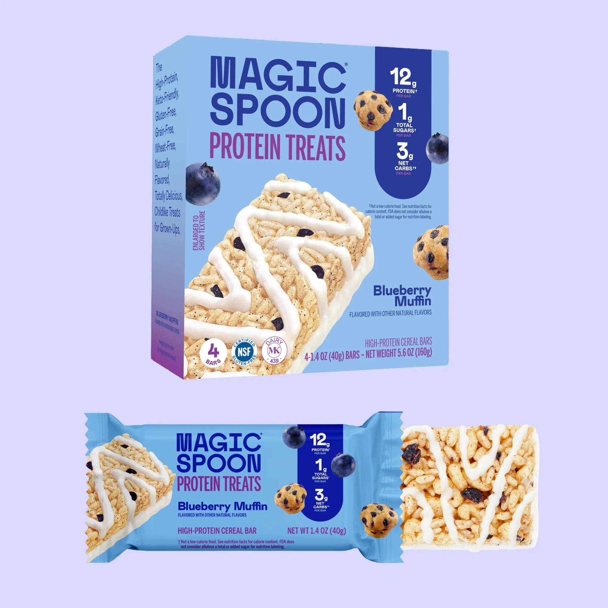 Blueberry Muffin - 16 Cereal Treats (4 Boxes)