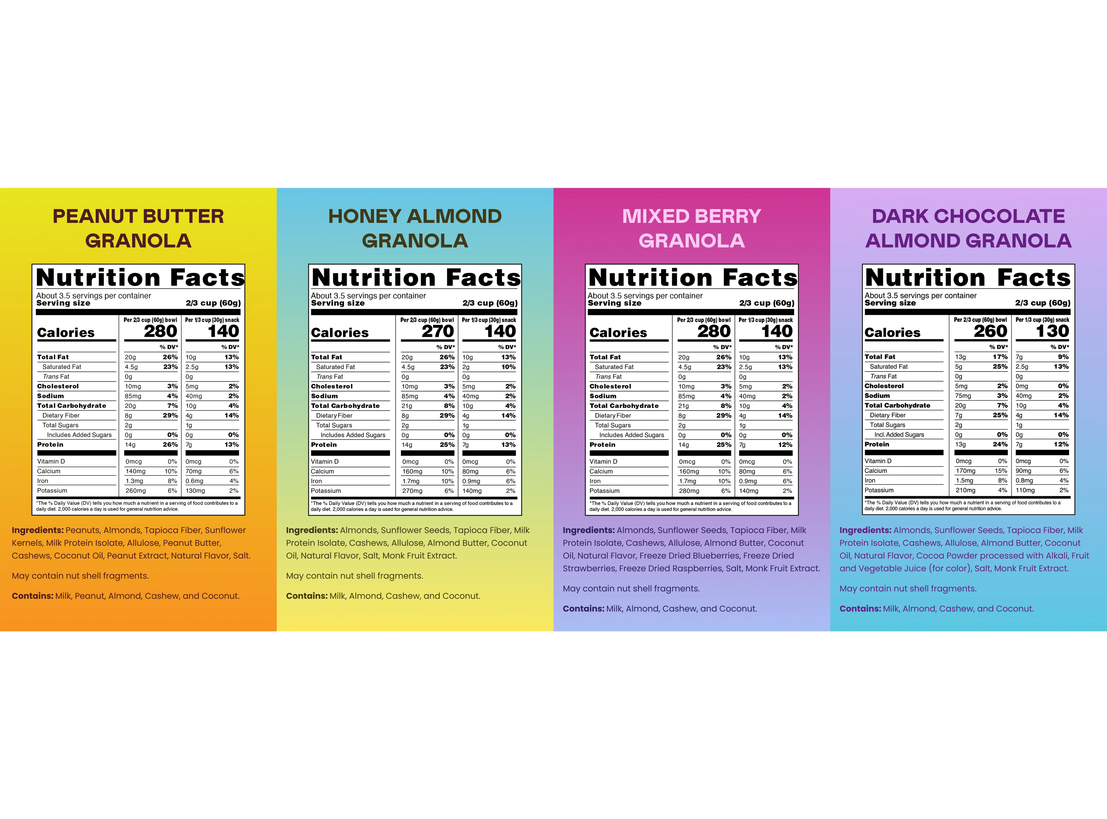 Variety 4 - 4 Bags of Granola