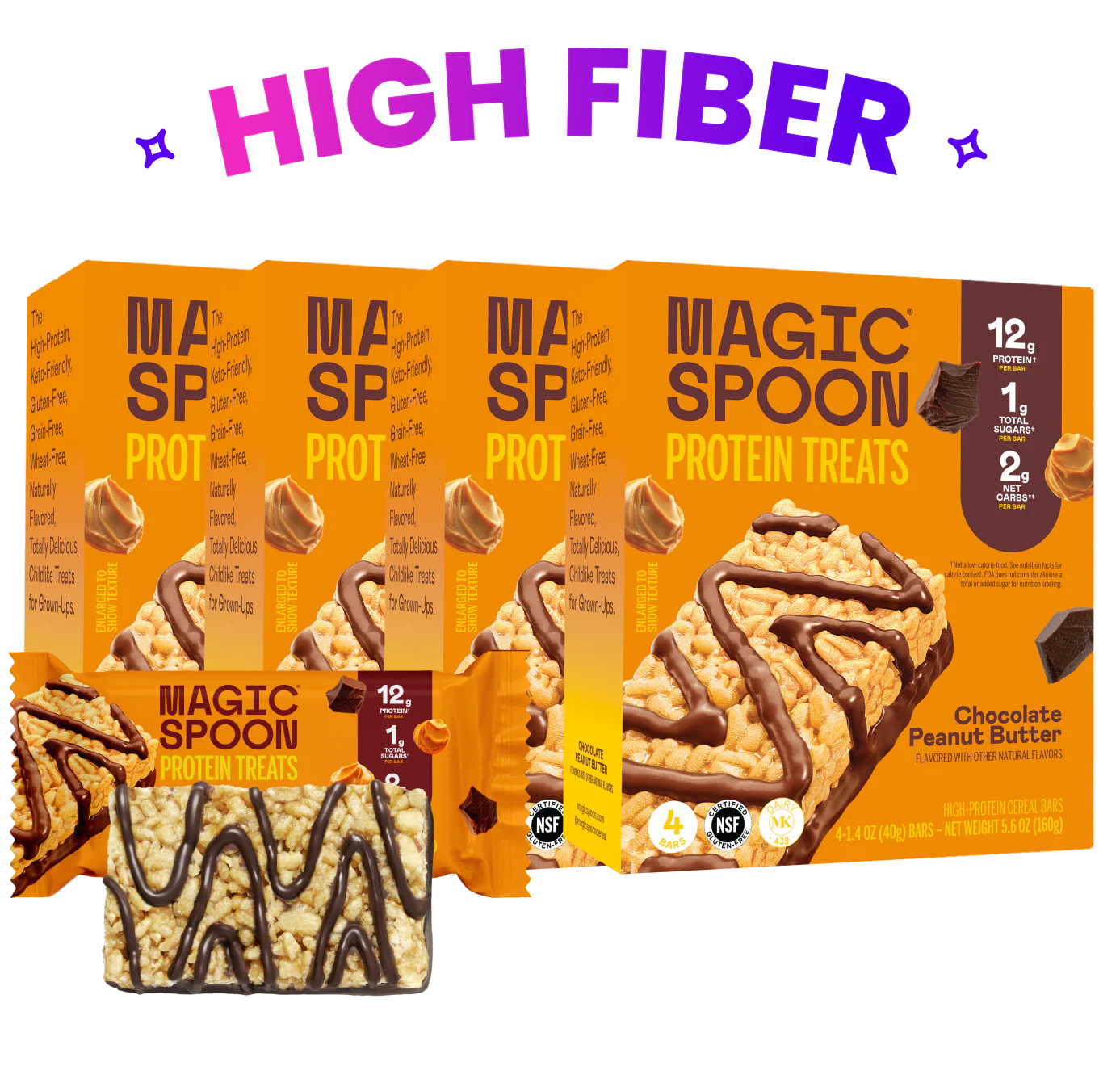 Chocolate PB  - 16 Cereal Treats (4 boxes)