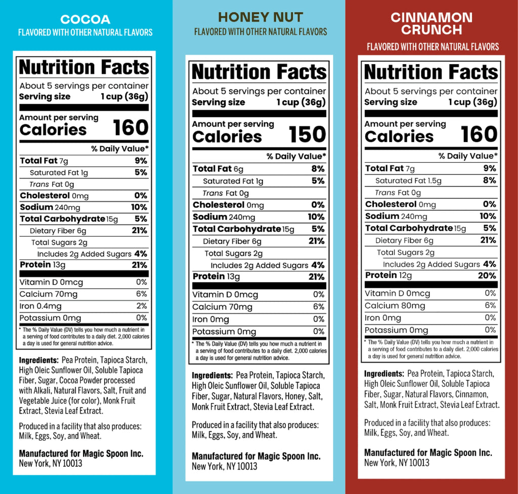 Variety 6 - Protein + Fiber Cereal 1 case (6 boxes)